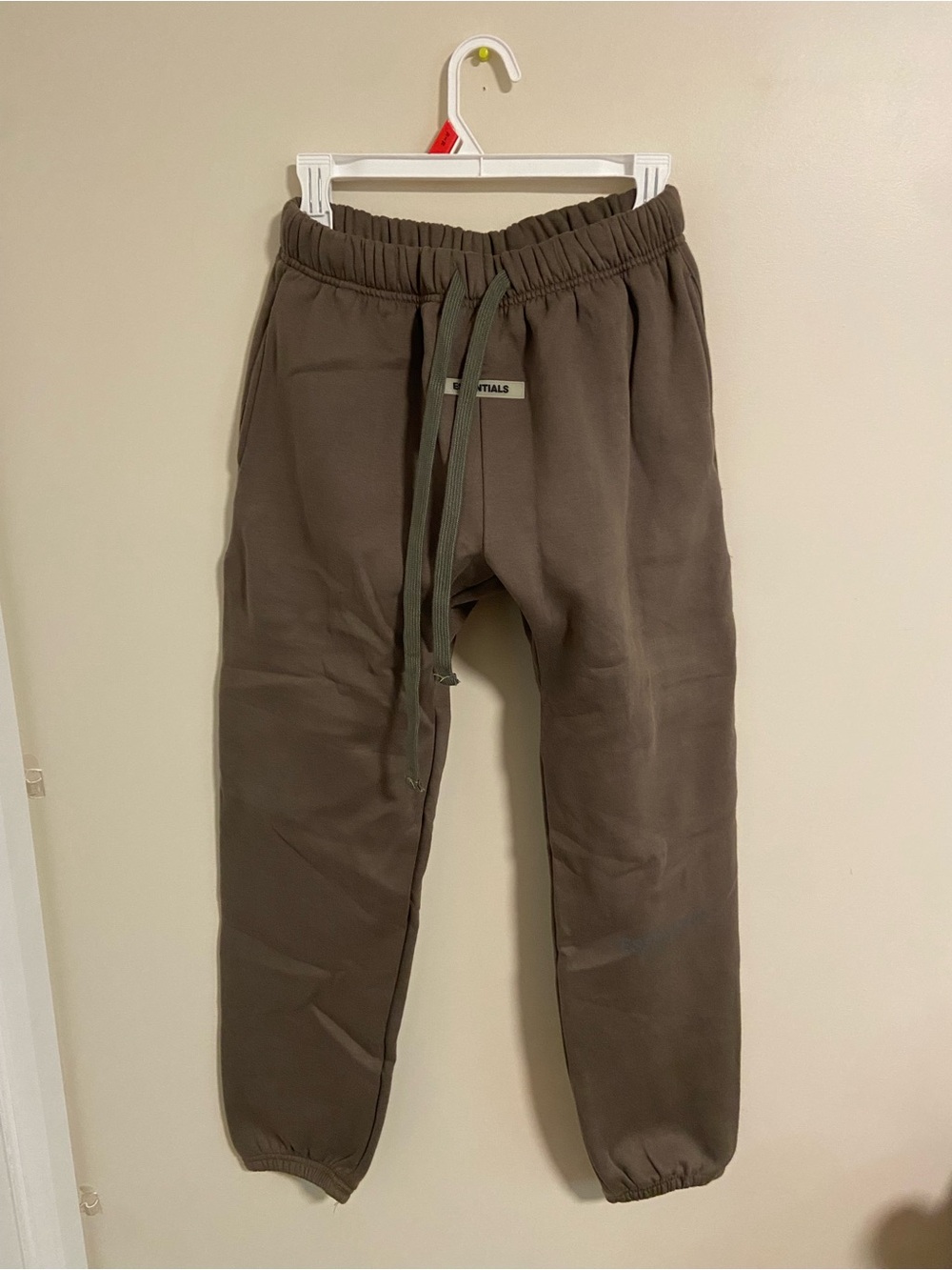 Essentials Men's Brown Pullover Drawstring Joggers
